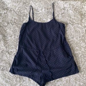 Aerie Navy Blue Romper